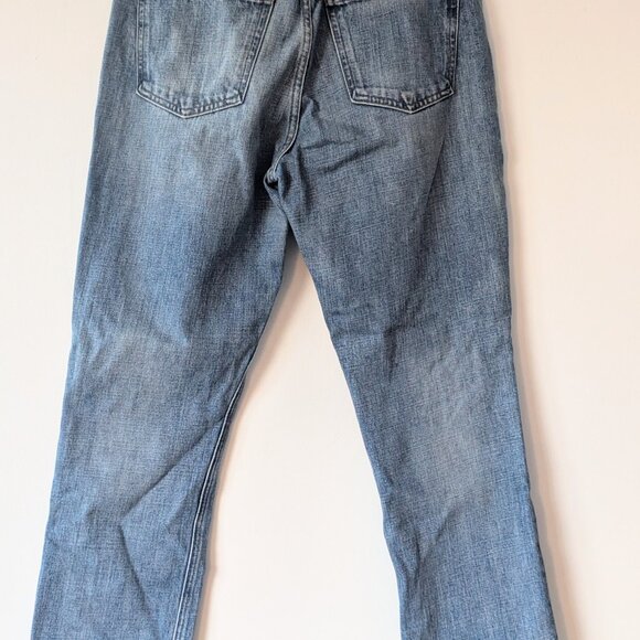 Frame Le Piper Distressed Cropped Straight Leg Jean sz 29 - Picture 2 of 4